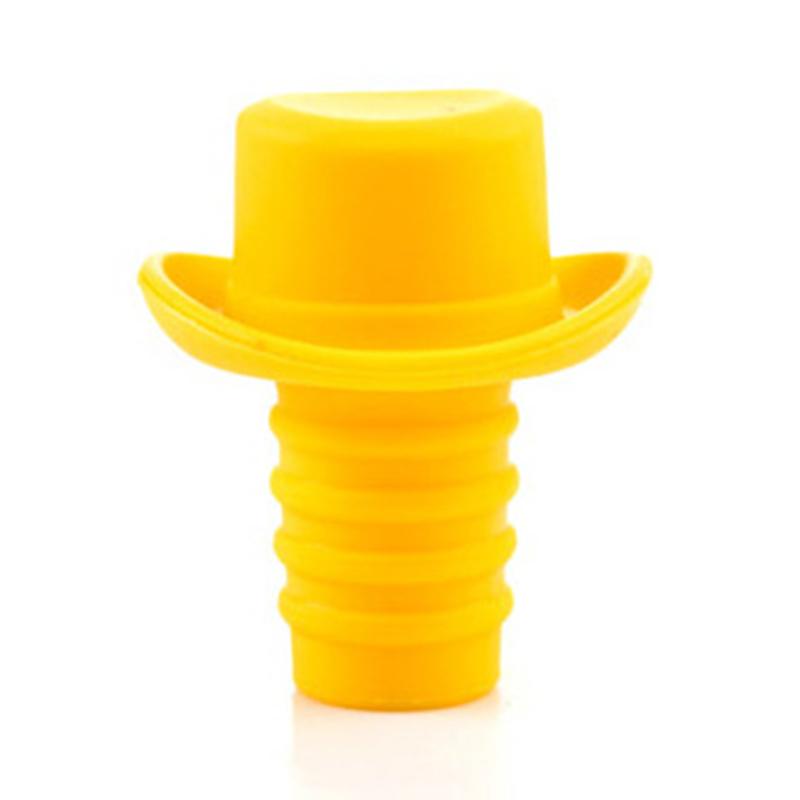 

Пробка для бутылок Шляпа Silicone Bottle Stoppers 00109277 желтый, 4797