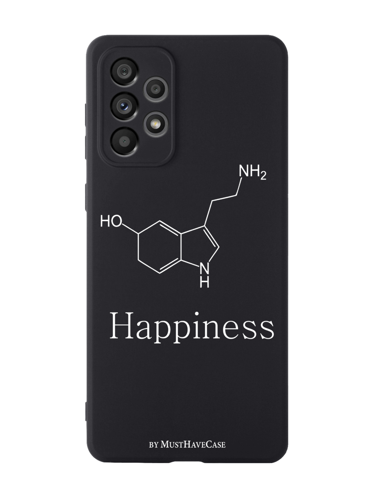 

Чехол MustHaveCase для Samsung Galaxy A73 Молекула счастья черный, Черный;белый