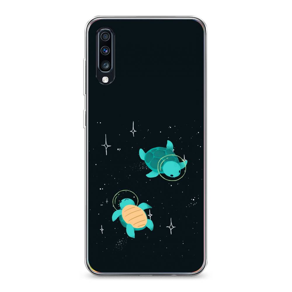 

Чехол Awog на Samsung Galaxy A70 "Черепашки космонавты", Разноцветный, 28150-4
