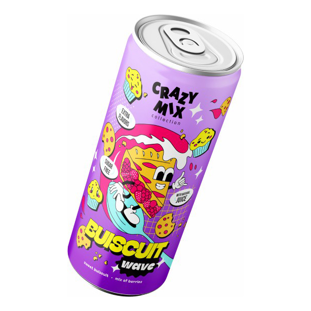 

Газированный напиток Crazy Mix Biscuit Wave 330 мл