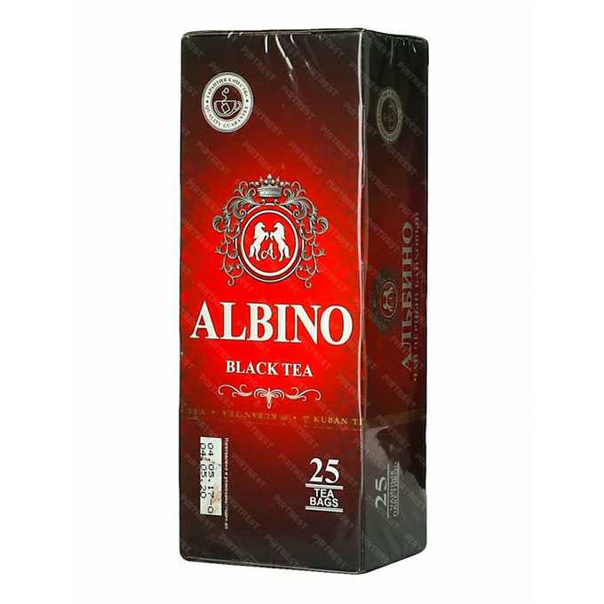 

Чай черный байховый Альбино в пакетиках 2 г x 25 шт