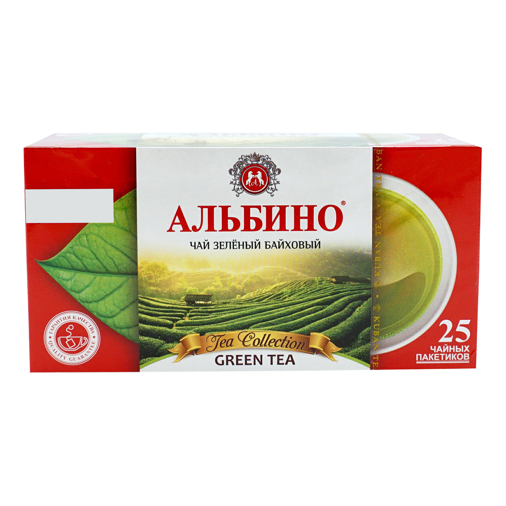 

Чай зеленый байховый Альбино в пакетиках 1,6 г x 25 шт