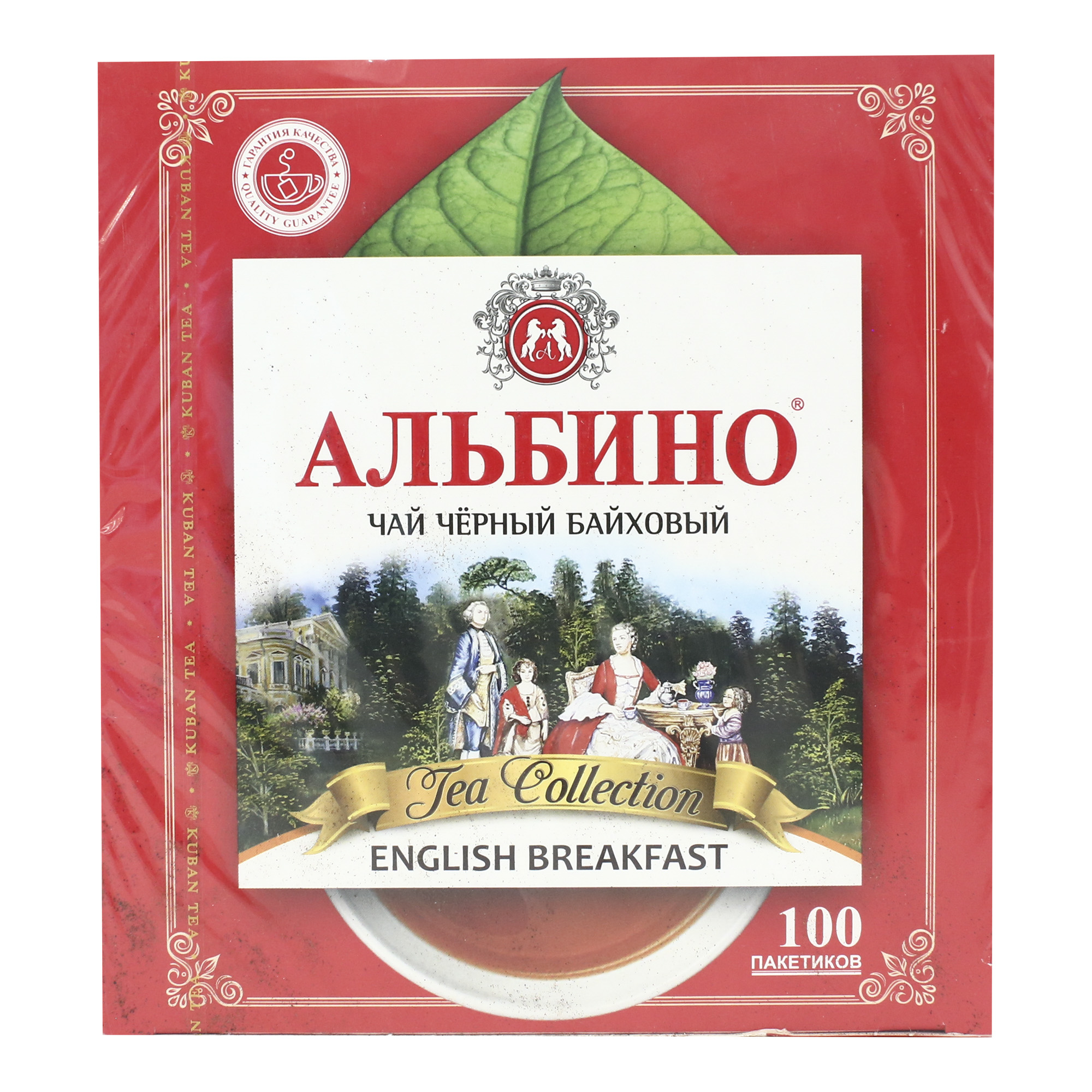 

Чай черный байховый Альбино Английский завтрак в пакетиках 1,6 г x 100 шт