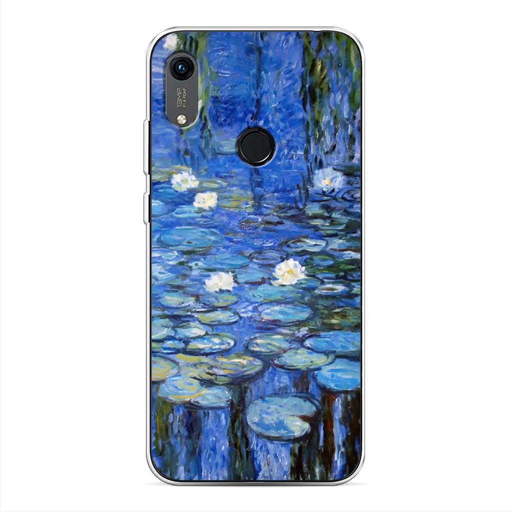 

Чехол на Huawei Y6 2019 "Нарисованный пруд", Синий;зеленый, 611550-4
