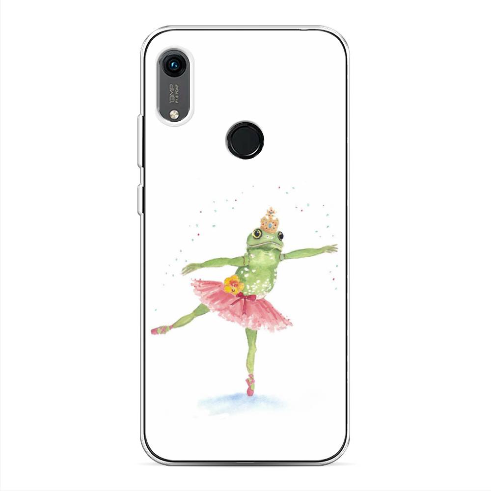 

Чехол на Huawei Y6 2019 "Лягушка-балерина", Зеленый, 611550-4