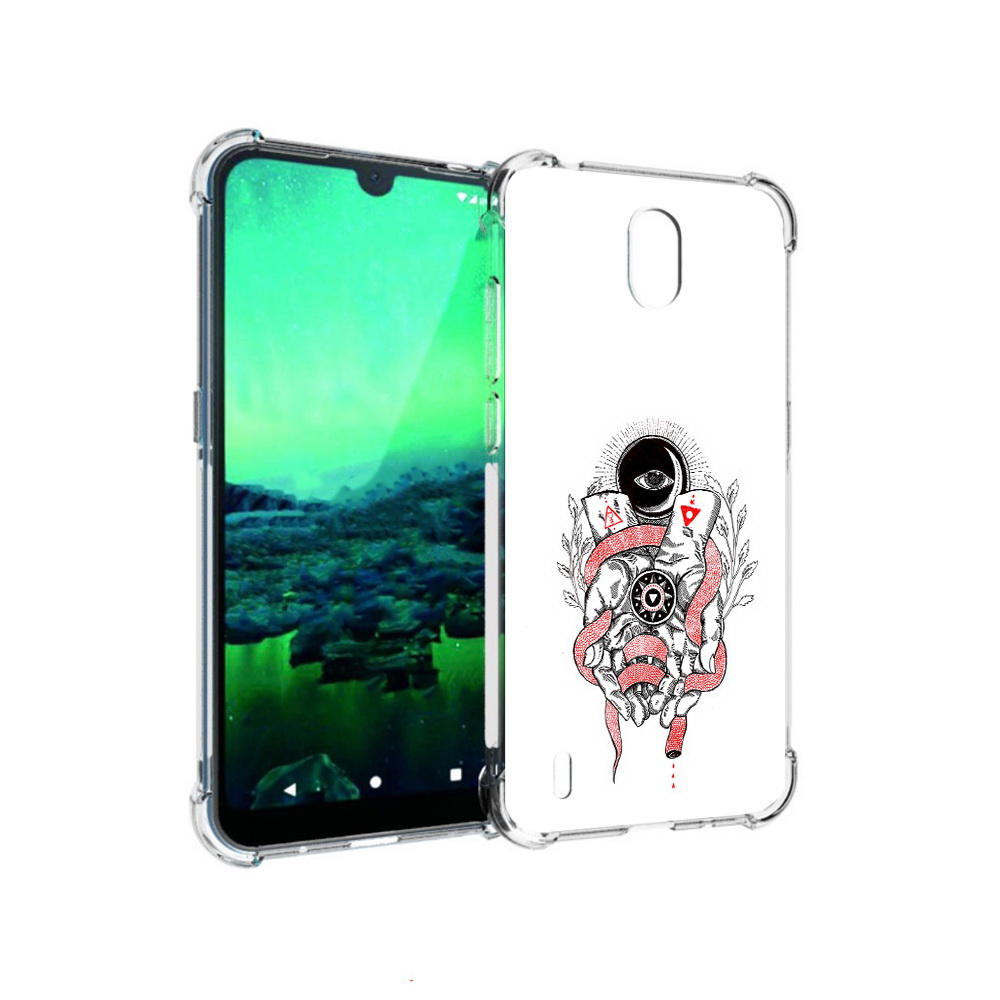 

Чехол MyPads Tocco для Nokia 1.3 абстрация связанные руки (PT227048.104.213), Прозрачный, Tocco