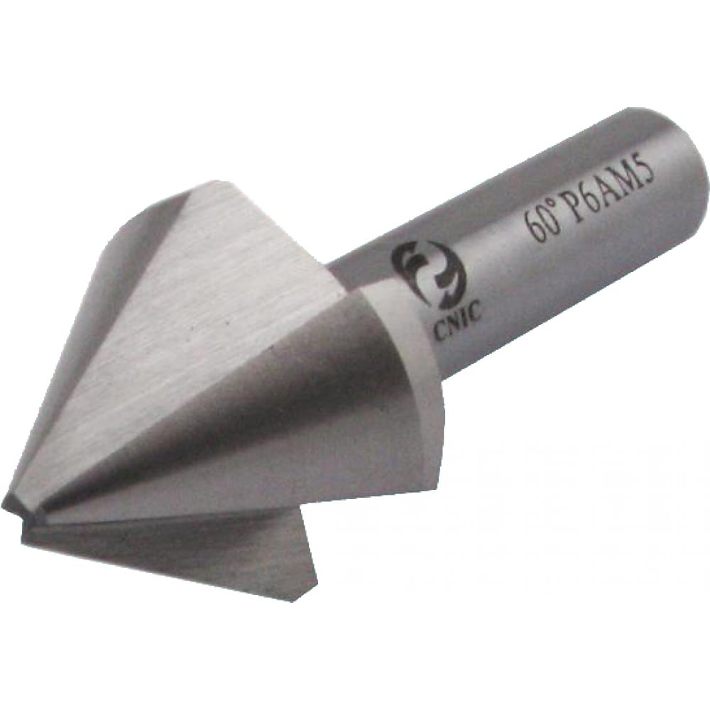 

CNIC Зенковка d 6,3x6.3x45 конус 60гр dхв=5мм Р6АМ5 ц/х Z=3 44445