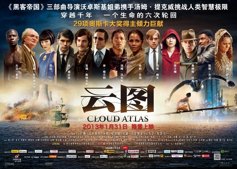 

Постер к фильму "Облачный атлас" (Cloud Atlas) 50x70 см