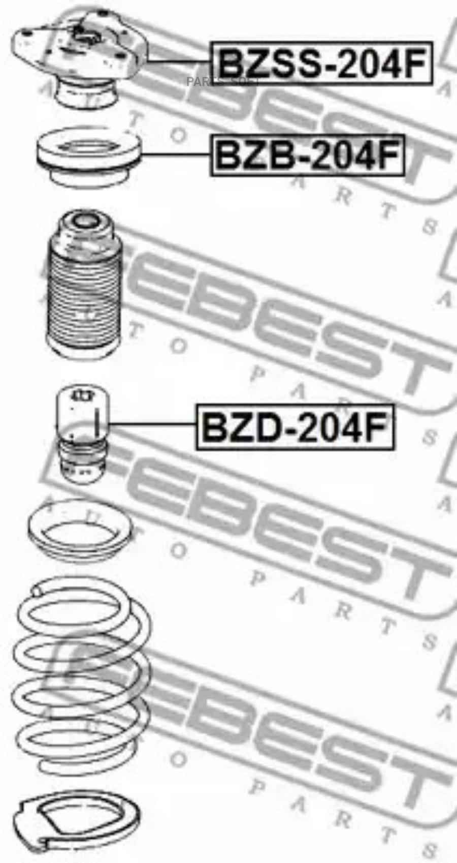 

Отбойник переднего амортизатора FEBEST BZD-204F