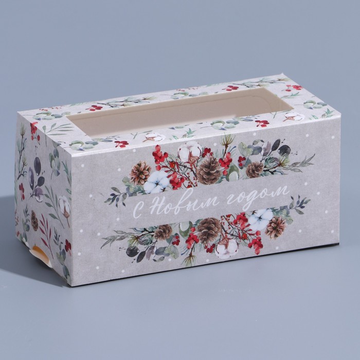 

Коробка для макарун Дарите Счастье, Праздничная акварель, 12х5,5х5,5 см, 5 штук