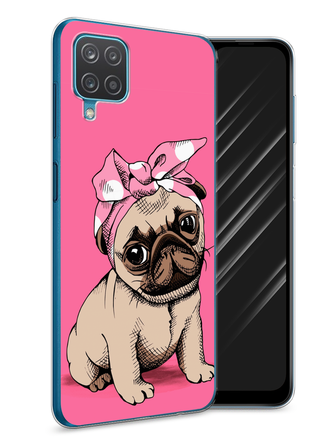 

Чехол Awog на Samsung Galaxy A12 / Самсунг A12 "Dog Pin-Up", Разноцветный, 2101650-2