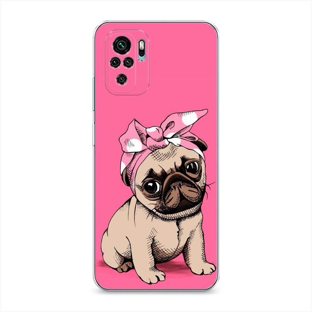 фото Чехол awog "dog pin-up" для xiaomi redmi note 10