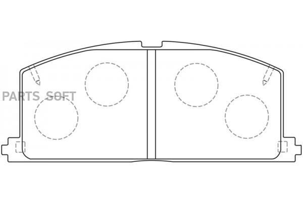 

Колодки тормозные дисковые передние к-т TOYOTA COROLLA 1.8 1998 - 200 SB NAGAMOCHI BP21077