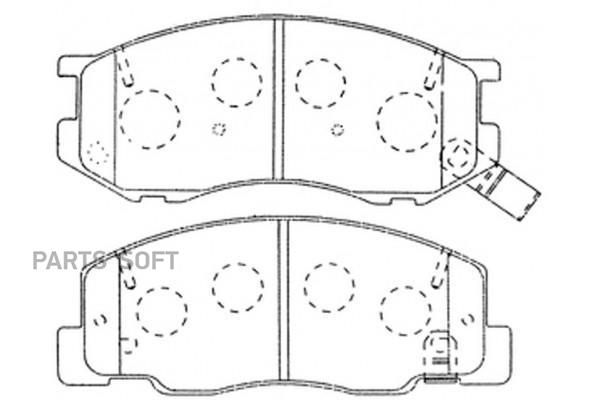 

Колодки тормозные дисковые передние к-т TOYOTA Ipsum 96-03 SB NAGAMOCHI BP21404