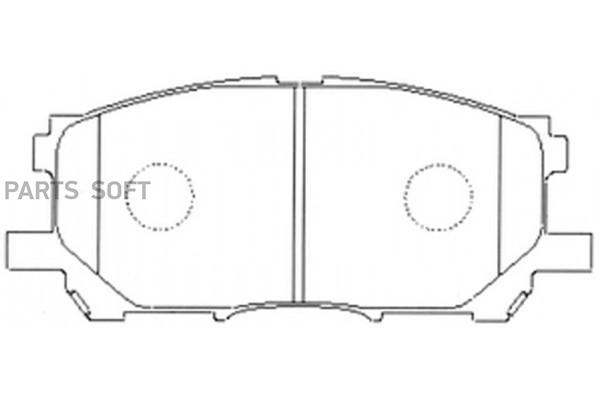 

Колодки тормозные дисковые передние к-т LEXUS RX 3.5 2006 - 2008LEXUS SB NAGAMOCHI BP21497