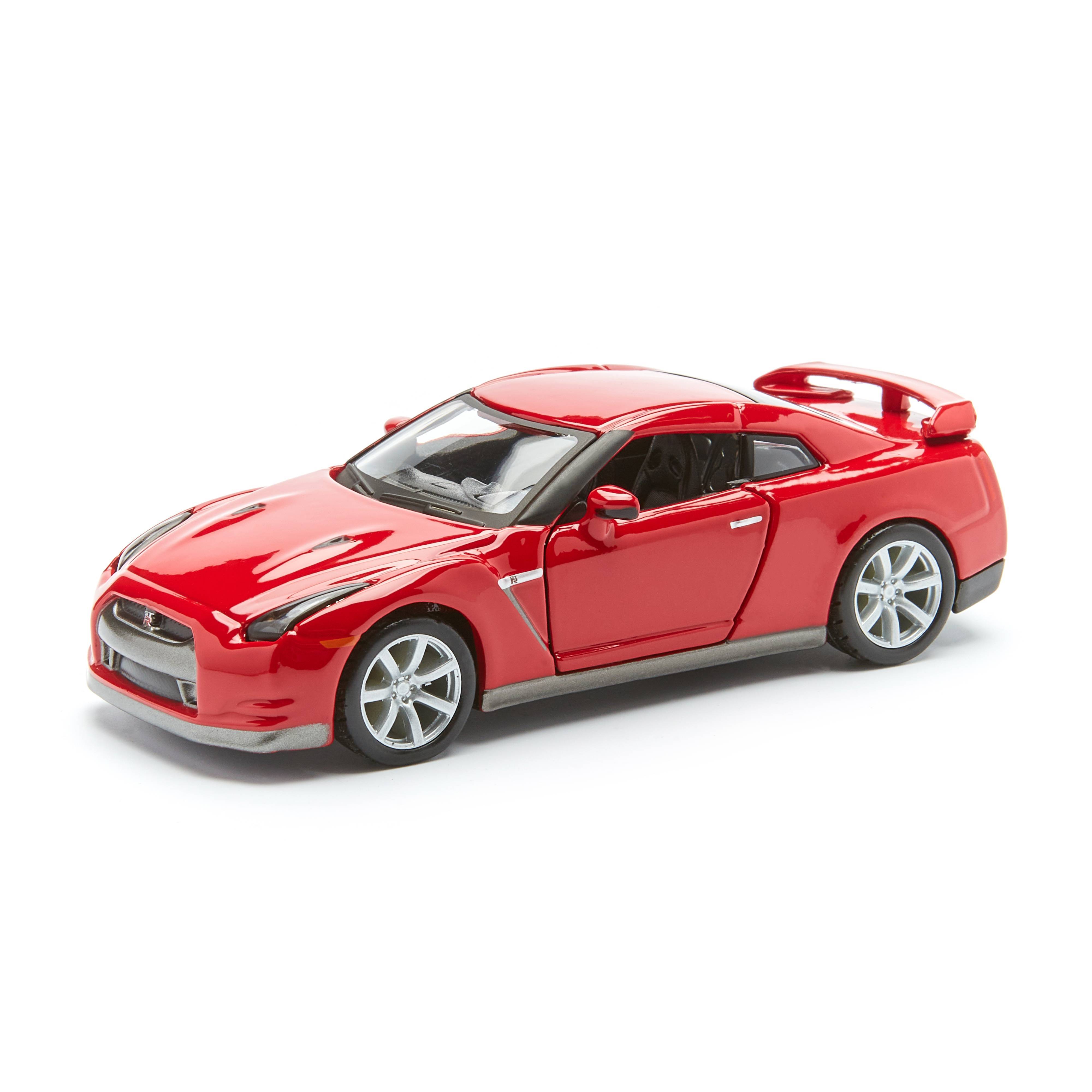 фото Bburago машинка металлическая nissan gt-r (r35) street fire 2009, 1:32, красная