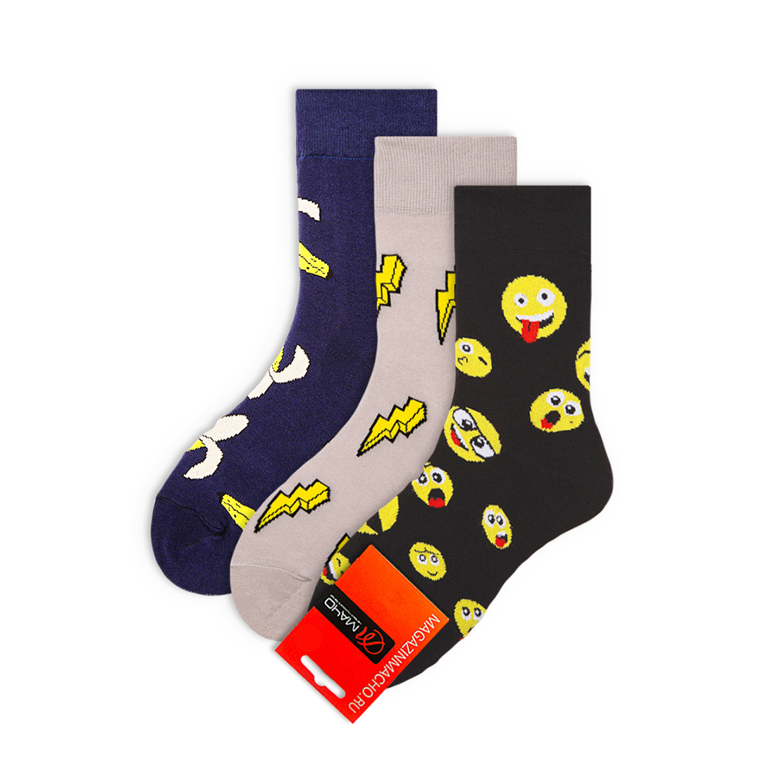 Комплект носков унисекс Мачо НаборыЦветные разноцветных 41-43