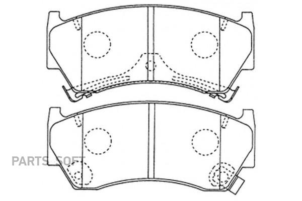 

Колодки тормозные дисковые передние к-т SUZUKI BALENO 1.6 1996 - 2002 SB NAGAMOCHI BP22356