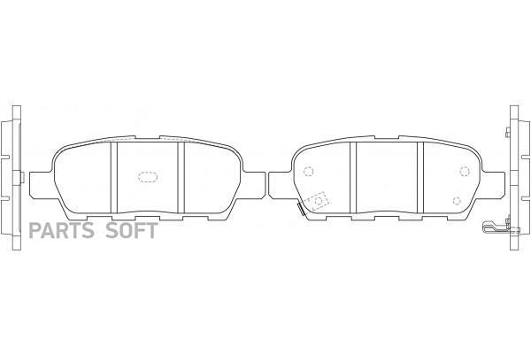 

Колодки тормозные дисковые задние к-т NISSAN X-TRAIL 2.0 2007 - 2013N SB NAGAMOCHI BP22466