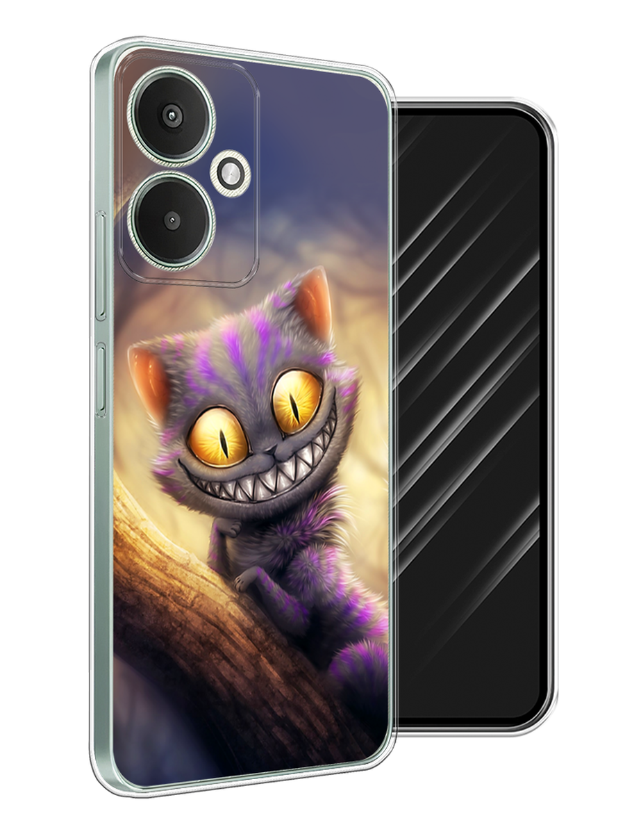 

Чехол Awog на Xiaomi Redmi 13C 5G/Redmi 13R 5G, Poco M6 5G "Cheshire Cat", Фиолетовый;желтый, 321450-1