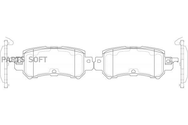 

Колодки тормозные дисковые задние к-т MAZDA CX-5 2.0 2012 - по наст. SB NAGAMOCHI BP25001