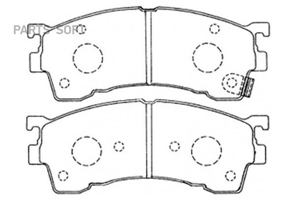 

Колодки тормозные дисковые передние к-т MAZDA CAPELLA 2.0 1998 - 2002 SB NAGAMOCHI BP25239