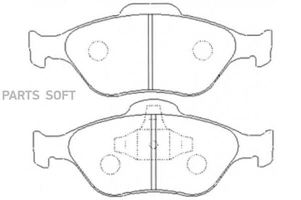 

Колодки тормозные дисковые передние к-т FORD FUSION 1.6 2002 - 2008FO SB NAGAMOCHI BP25495