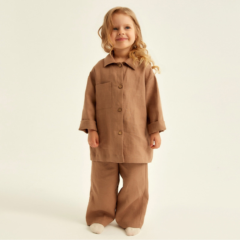 

Пижама детская SL HOME Comfort, кофейный, 110-116, Коричневый, Comfort 3