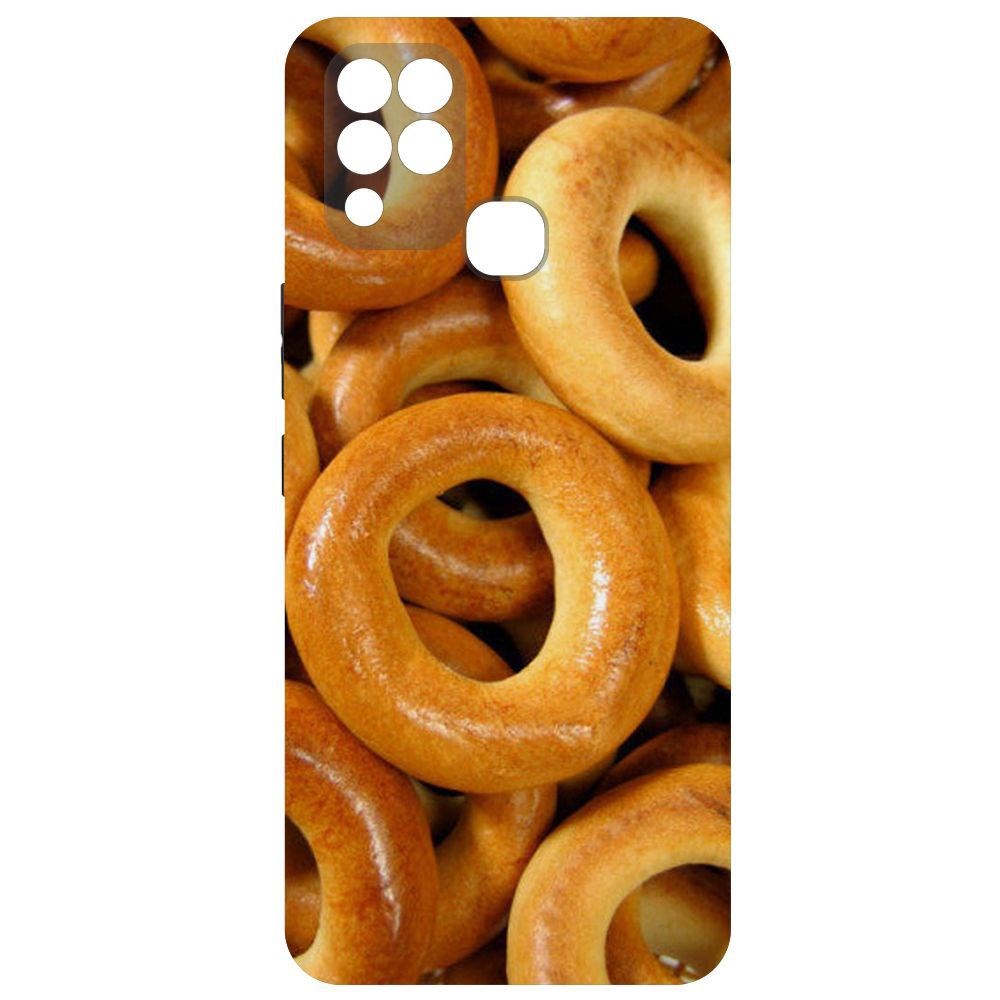 

Чехол-накладка Krutoff Soft Case Сушки для Infinix Hot 11, Черный
