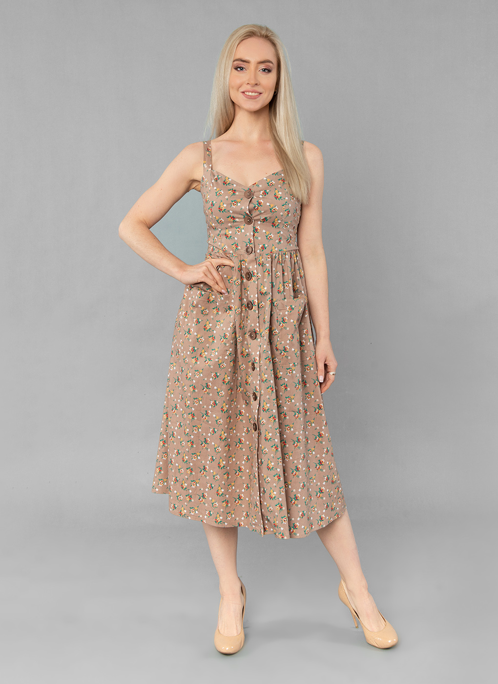 

Сарафан женский Каляев 53496 разноцветный 46 RU, 53496