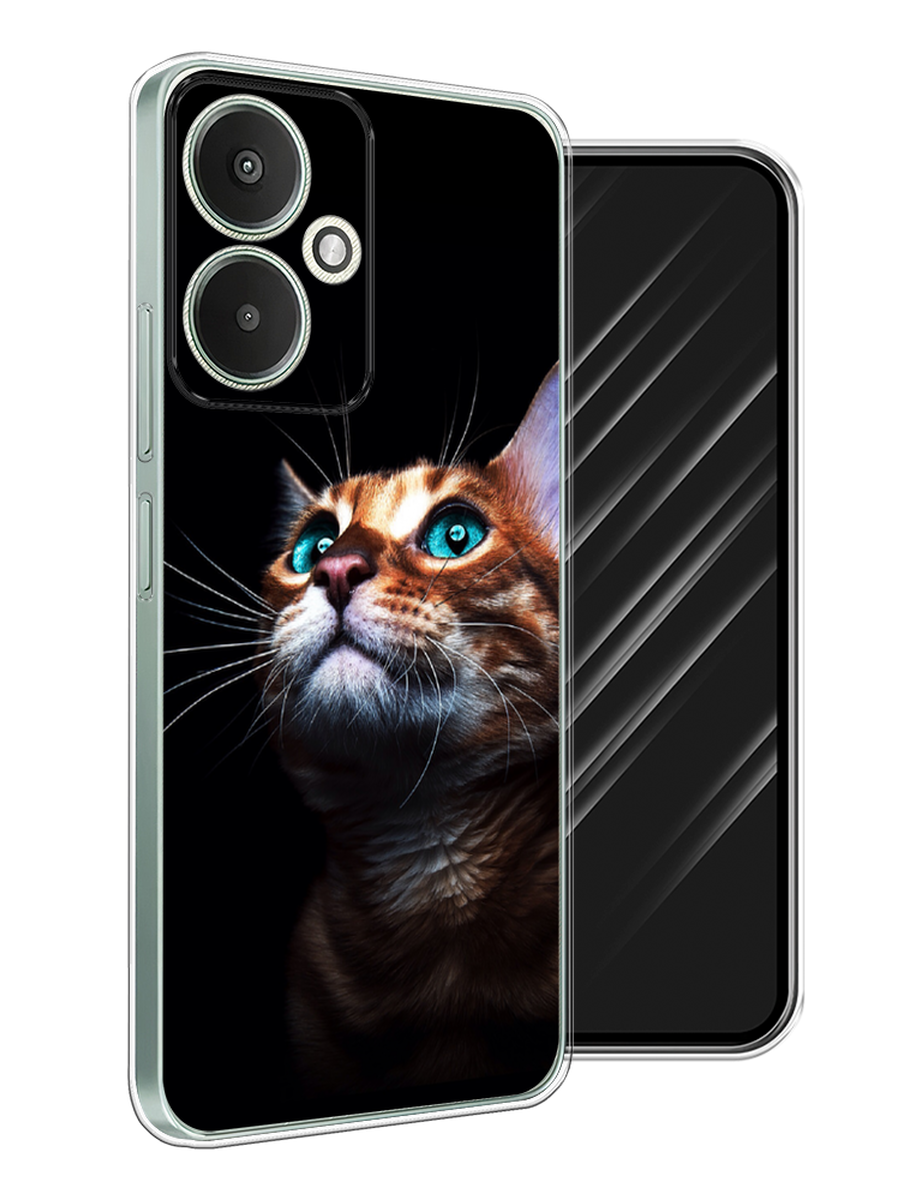 

Чехол Awog на Xiaomi Redmi 13C 5G/Redmi 13R 5G, Poco M6 5G "Мечтательный кот", Коричневый, 321450-1