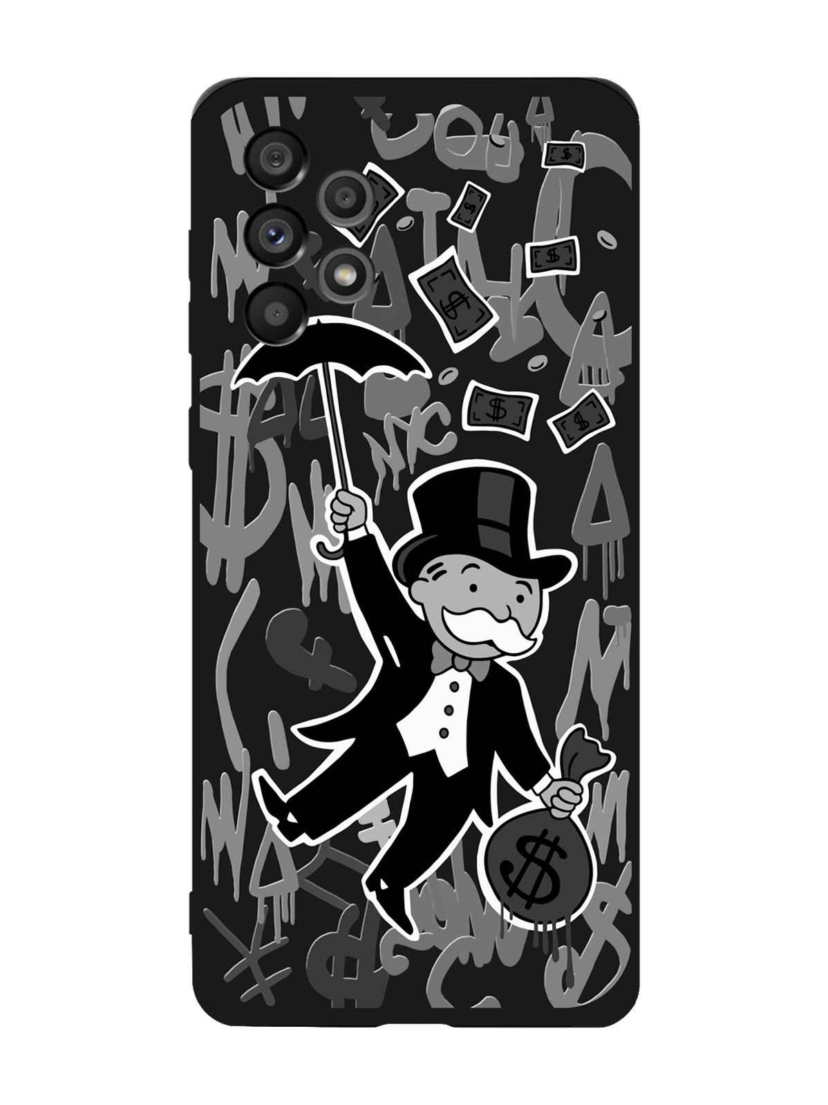 

Чехол MustHaveCase для Samsung Galaxy A73 Monopoly Black Edition Монополия черный, Серый;черный