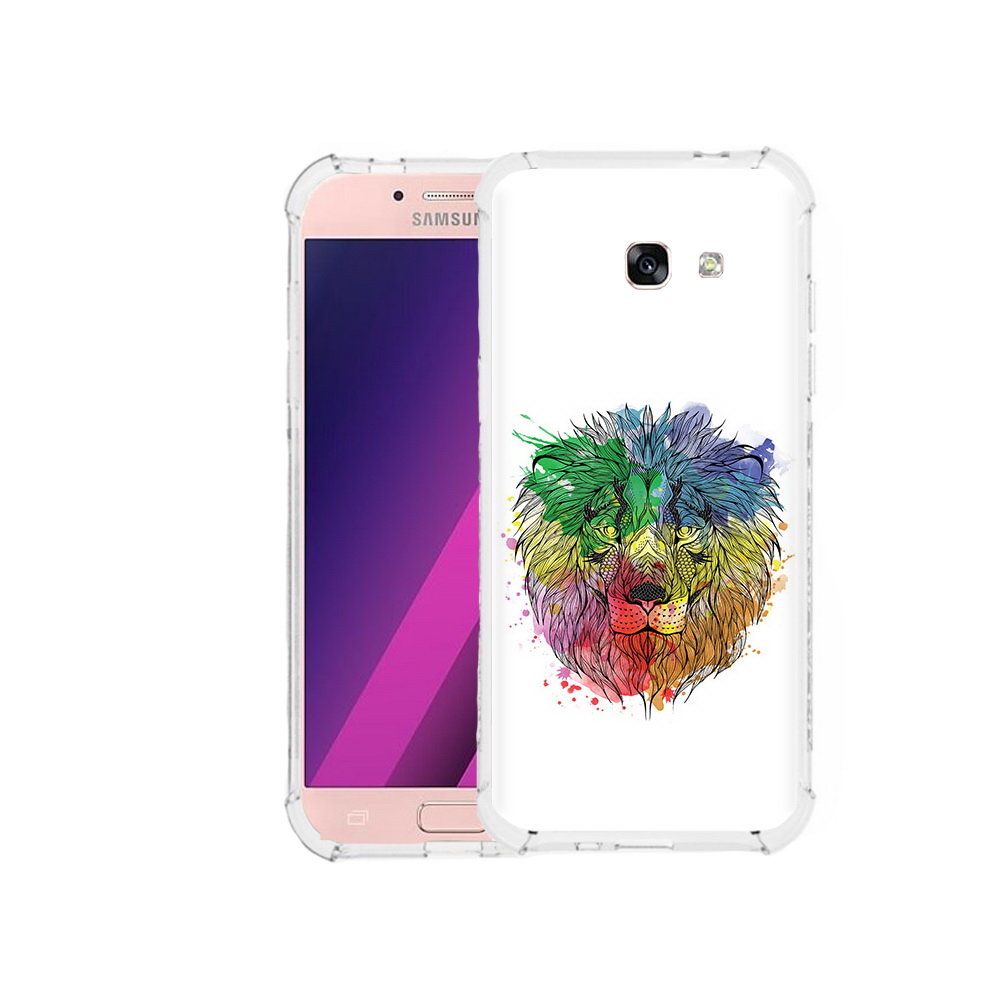 

Чехол MyPads Tocco для Samsung Galaxy A5 разноцветный гордый лев (PT51293.578.573), Прозрачный, Tocco