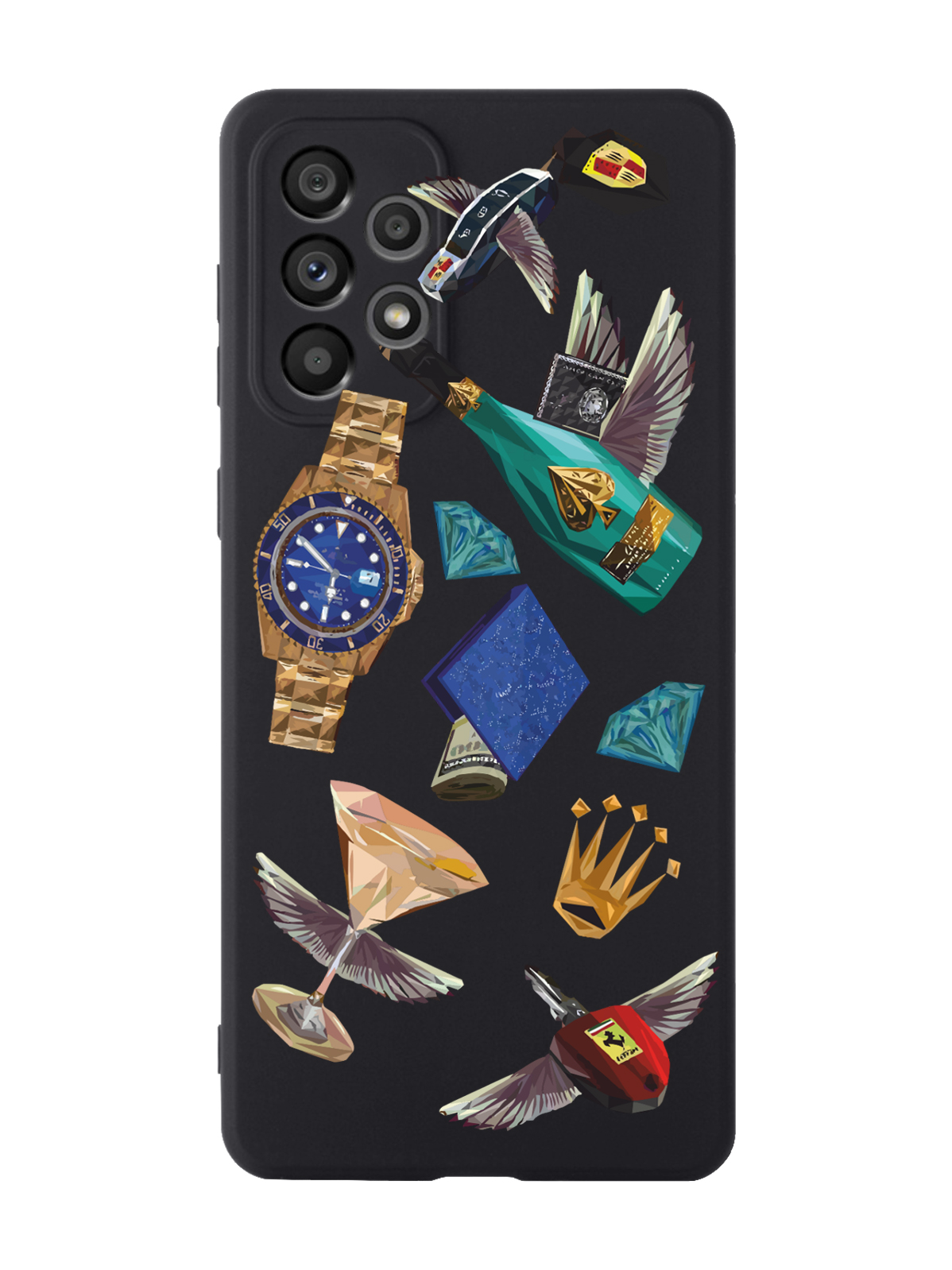 

Чехол MustHaveCase для Samsung Galaxy A73 Luxury lifestyle черный, Разноцветный