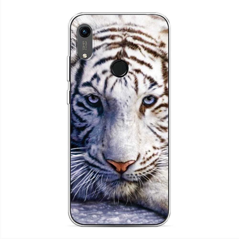 

Чехол на Huawei Y6 2019 "Бенгальский тигр", Коричневый;белый, 611550-1