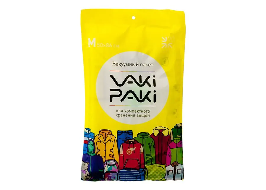 

Вакуумный пакет с клапаном для вещей VAKIPAKI®, размер M, 50х86 см - 3 шт., 30185-3