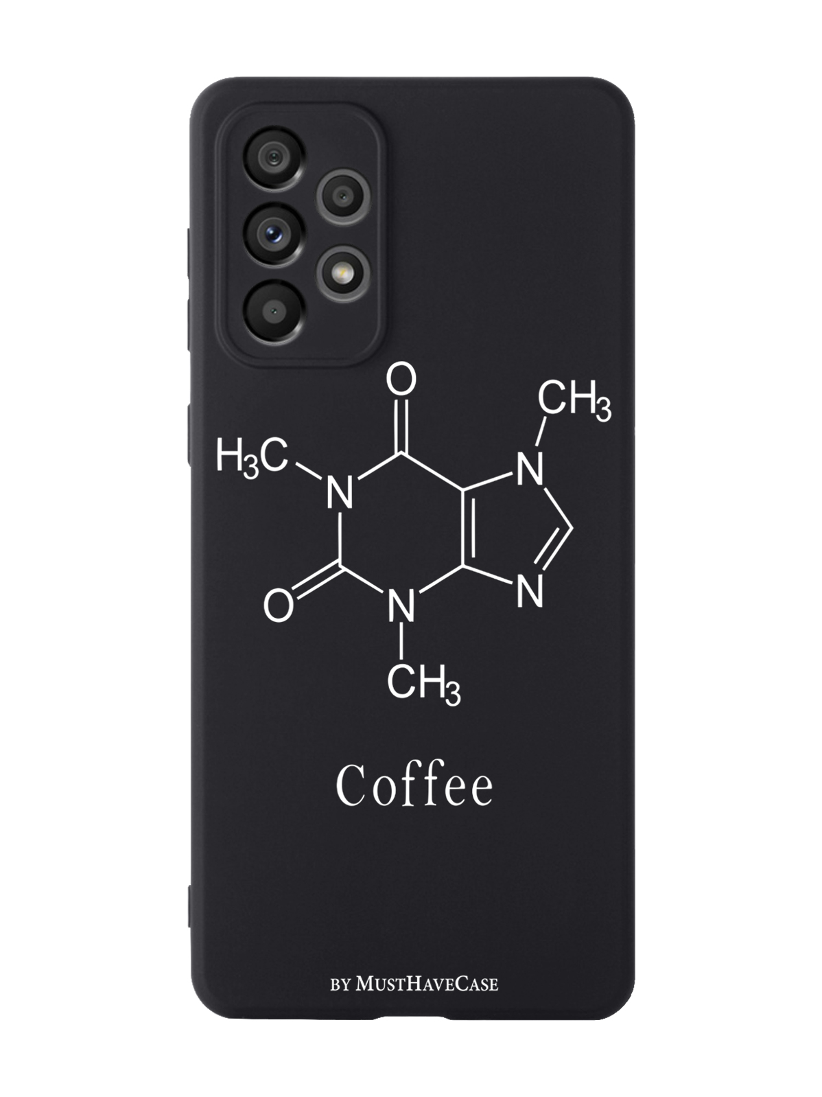 

Чехол MustHaveCase для Samsung Galaxy A73 Молекула кофе черный, Черный;белый