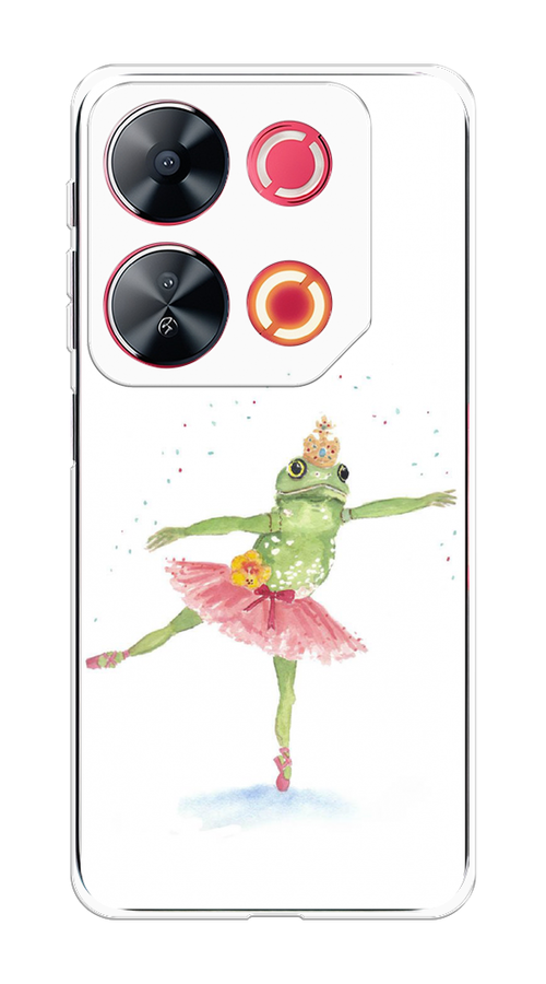 

Чехол на Itel P65 "Лягушка-балерина", Зеленый, 3202350-1
