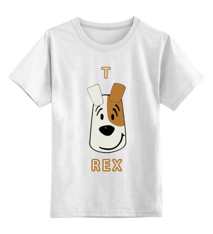

Детская футболка классическая Printio T-rex, р. 104, Белый, 0000000657664