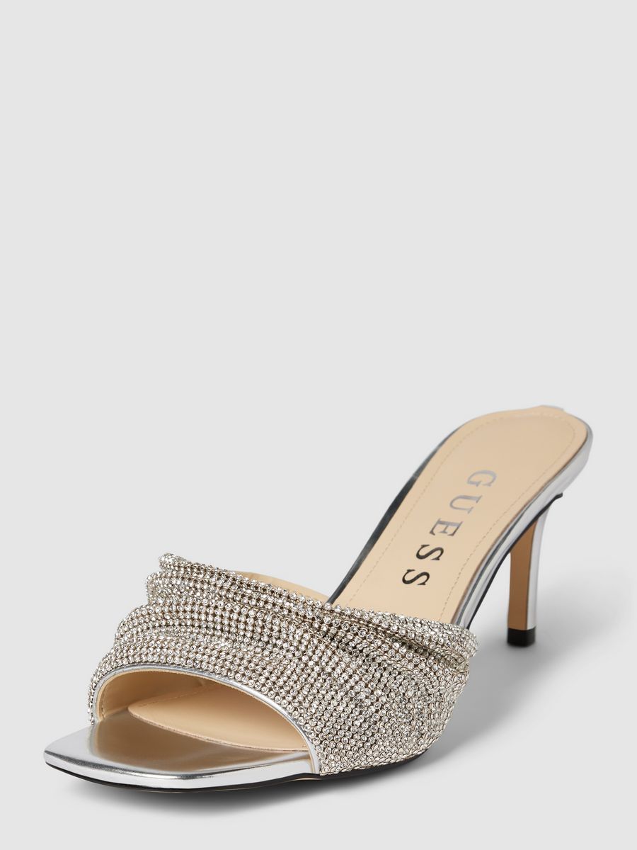 

Мюли женские Guess FLJHADLEM03 серебристые 40 EU, Серебристый, FLJHADLEM03