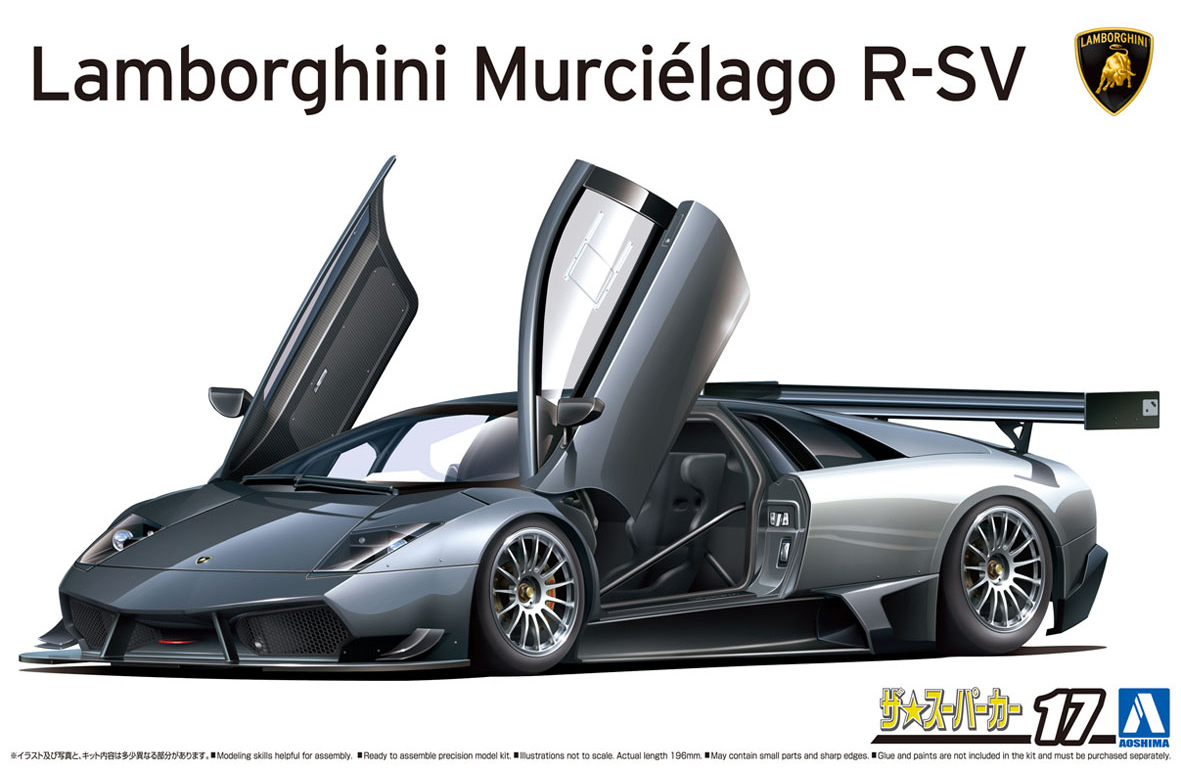 

Сборная модель Aoshima 1/24 Lamborghini Murcielago R-SV 2010 06374