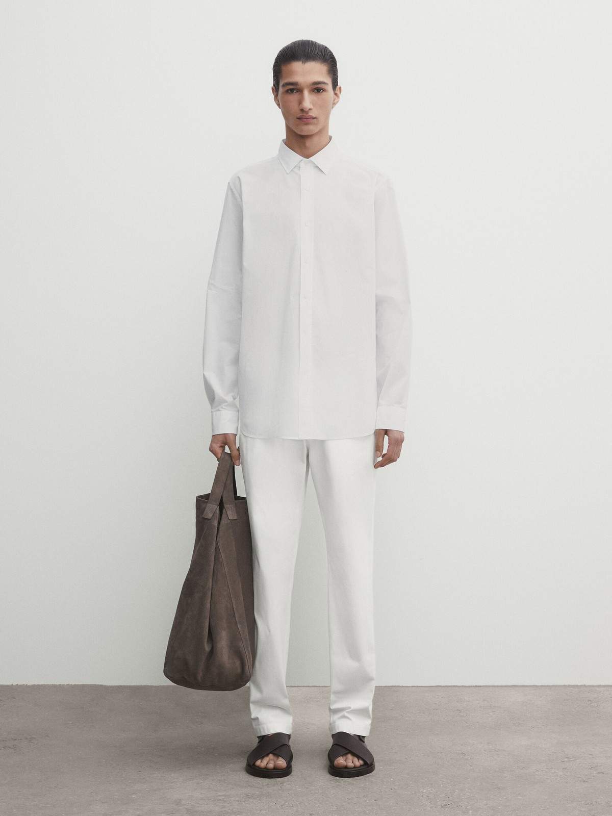 

Брюки мужские Massimo Dutti 0001/100-I2024 белые 46 EU, Белый, 0001/100-I2024