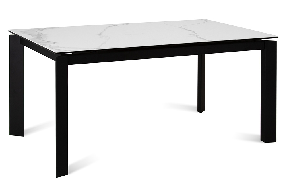 

AERO Стол NEVADA 160 CARRARA CER BK