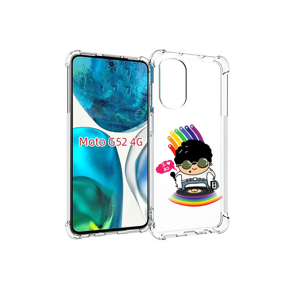 

Чехол MyPads Я люблю 80-е для Motorola Moto G82 / Moto G52, Прозрачный, Tocco