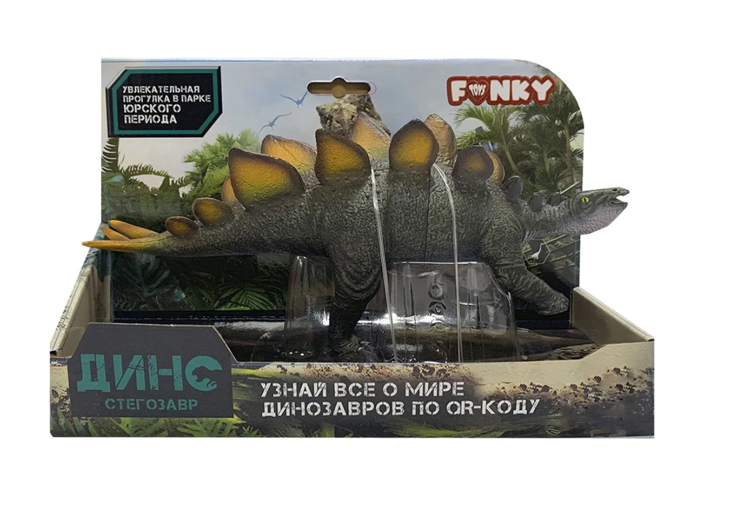 Фигурка динозавр Funky Toys Стегозавр зеленый FT2204107 фигурка collecta динозавр стегозавр