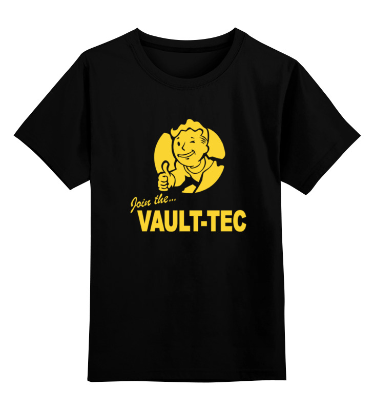 

Детская футболка классическая Printio Fallout vault-tec, р. 164, Черный, 0000000654600
