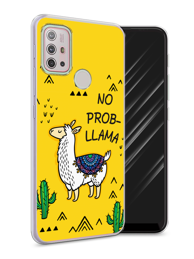 

Чехол Awog на Lenovo K13 Note/Motorola Moto G10/G20/G30 "No probLLama", Разноцветный, 242150-2