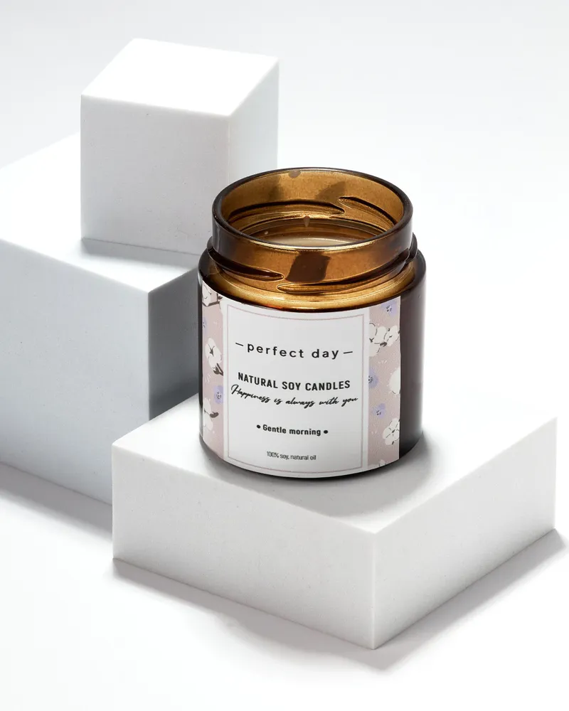 

Свеча ароматическая PERFECT DAY CANDLES Нежное утро деревянный фитиль, Gentle morning/ Нежное утро деревянный фитиль
