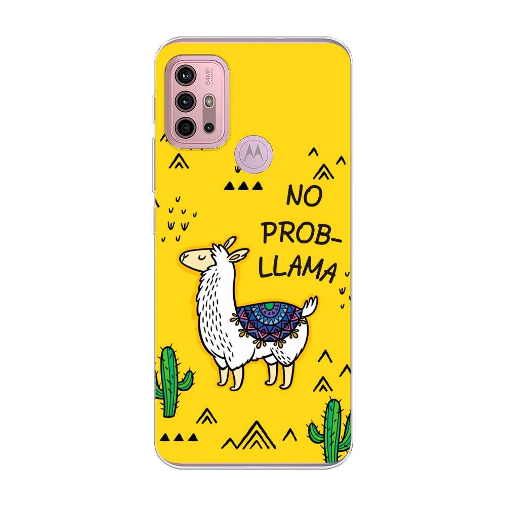 

Чехол Awog на Lenovo K13 Note/Motorola Moto G10/G20/G30 "No probLLama", Разноцветный, 242350-2