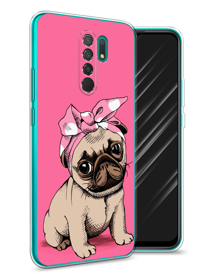 

Чехол Awog на Xiaomi Redmi 9 "Dog Pin-Up", Разноцветный, 38350-2